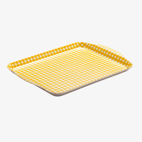 Melamine Gingham Tray, 30 x 21cm