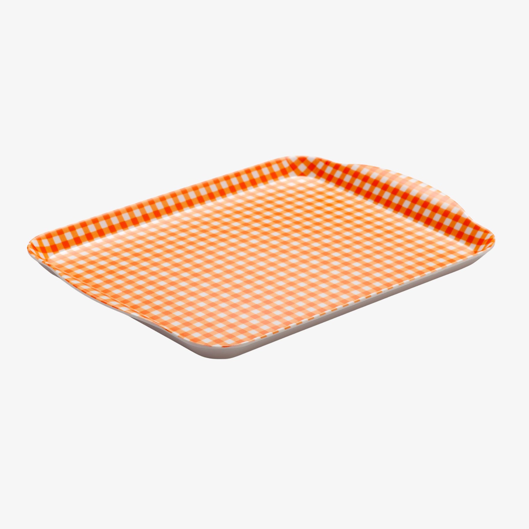 Melamine Gingham Tray, 30 x 21cm