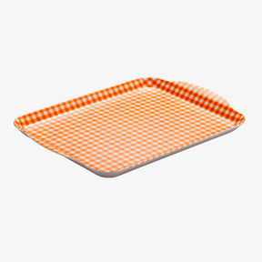 Melamine Gingham Tray, 30 x 21cm