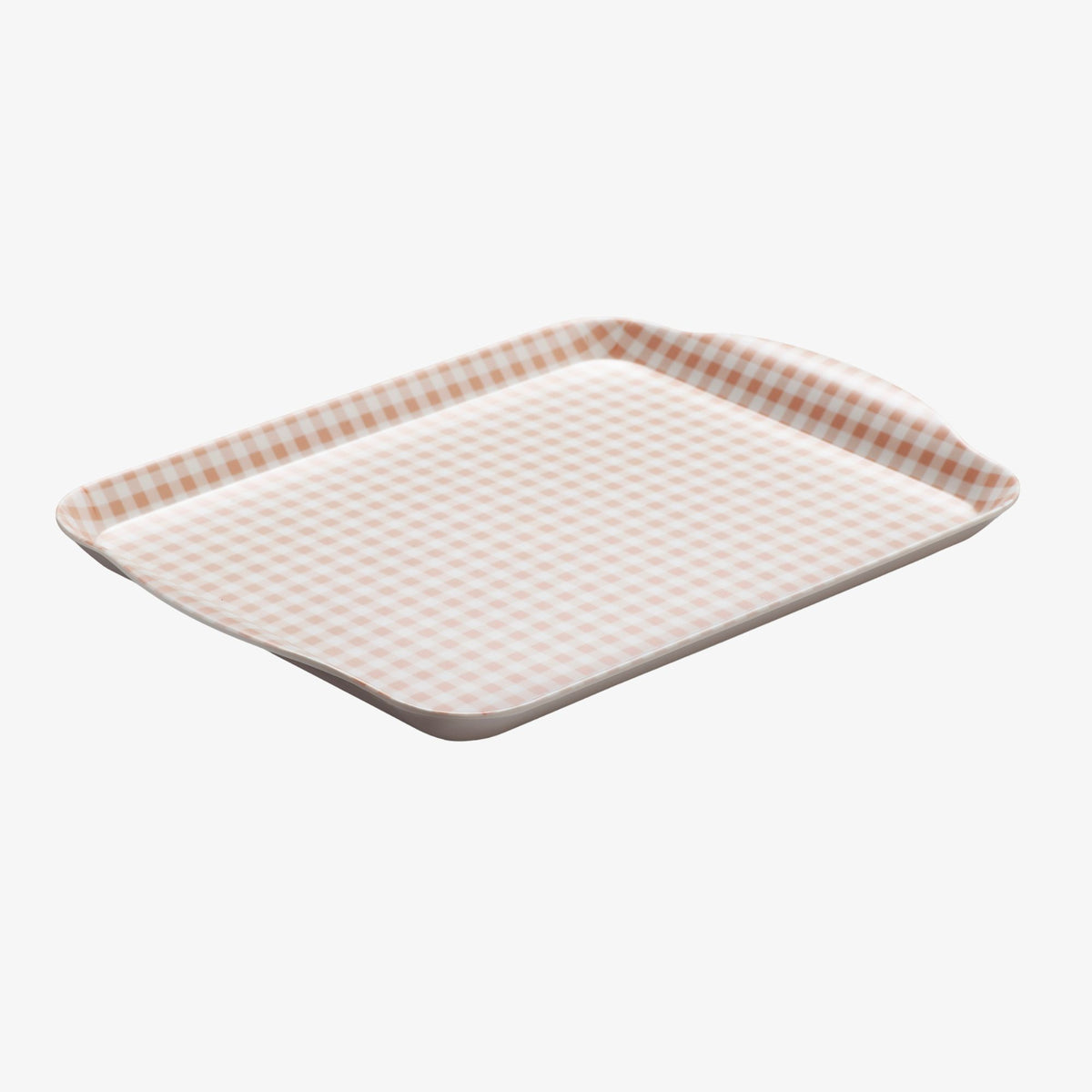 Melamine Gingham Tray, 30 x 21cm