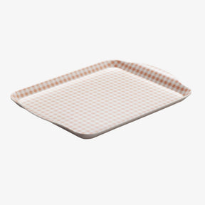 Melamine Gingham Tray, 30 x 21cm
