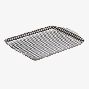 Melamine Gingham Tray, 30 x 21cm