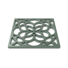 Square Silicone Heritage Hot Mat Trivet, 18cm