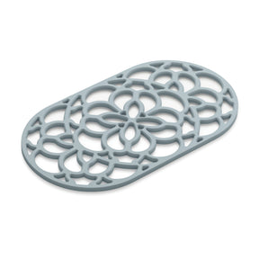 Large Oval Silicone Heritage Hot Mat Trivet, 32cm