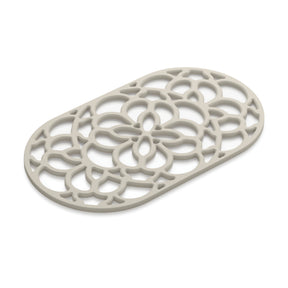 Large Oval Silicone Heritage Hot Mat Trivet, 32cm