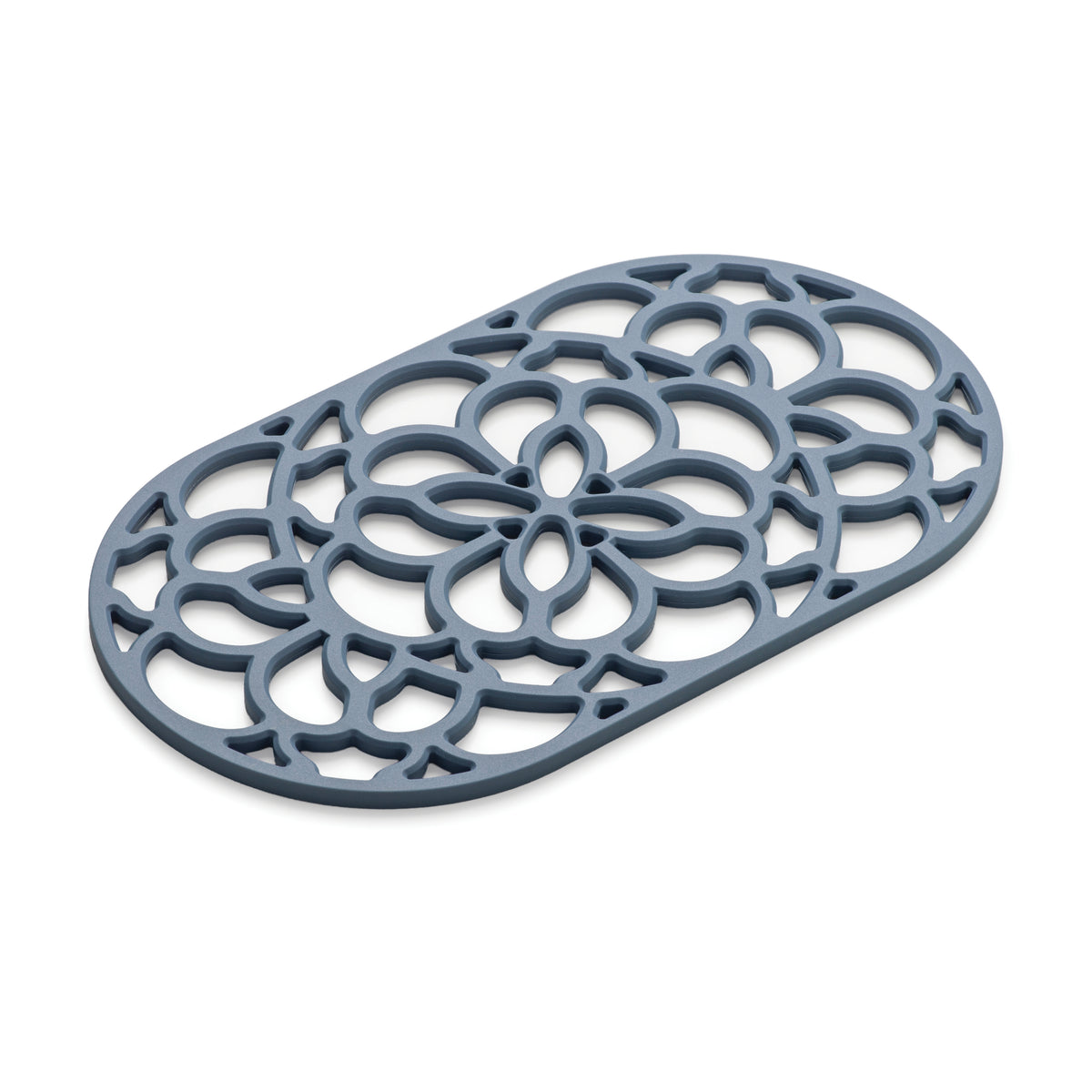 Large Oval Silicone Heritage Hot Mat Trivet, 32cm