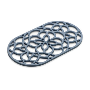 Large Oval Silicone Heritage Hot Mat Trivet, 32cm
