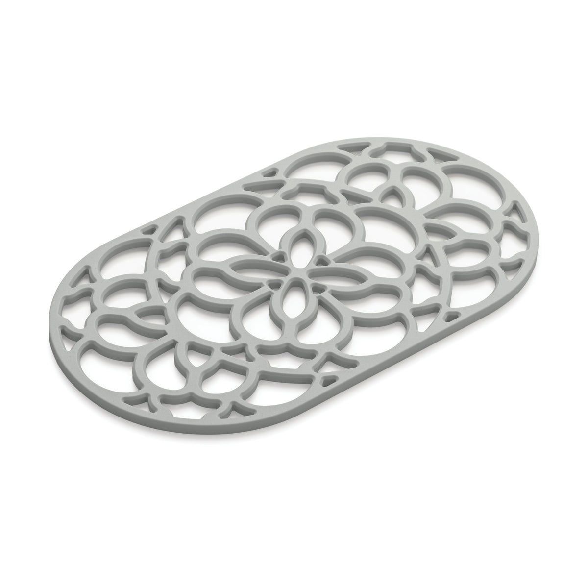 Large Oval Silicone Heritage Hot Mat Trivet, 32cm