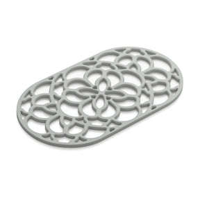 Large Oval Silicone Heritage Hot Mat Trivet, 32cm