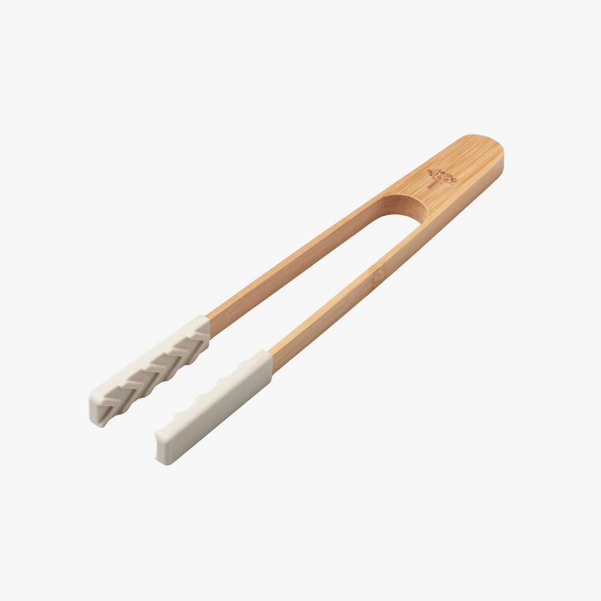 Bamboo Cooking Tongs with Silicone Tips, 25cm