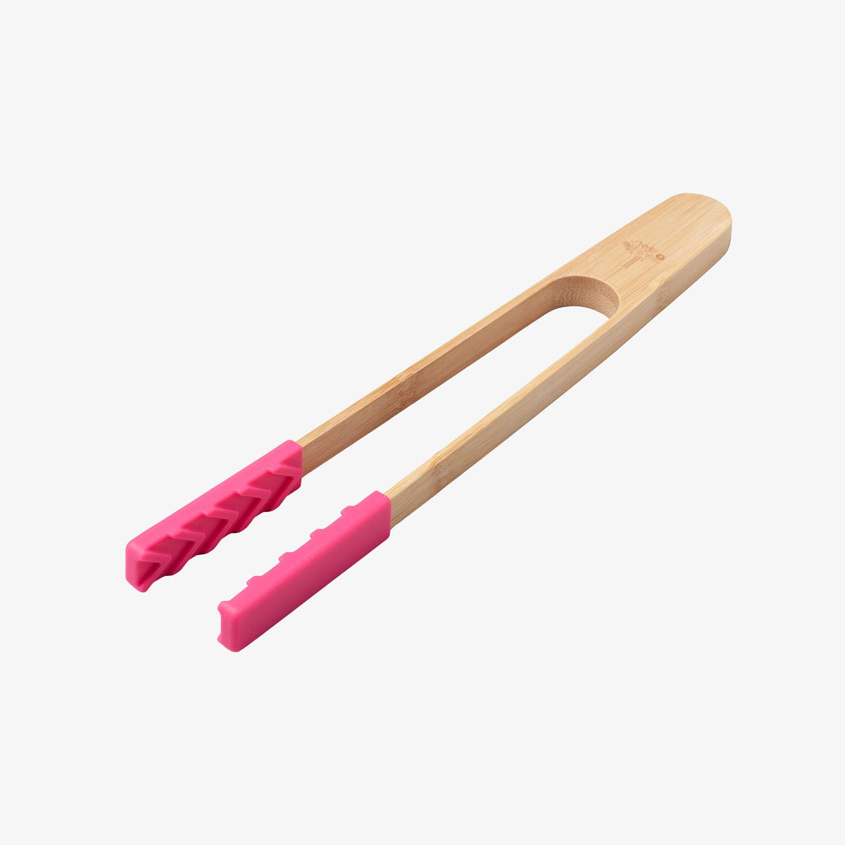 Bamboo Cooking Tongs with Silicone Tips, 25cm