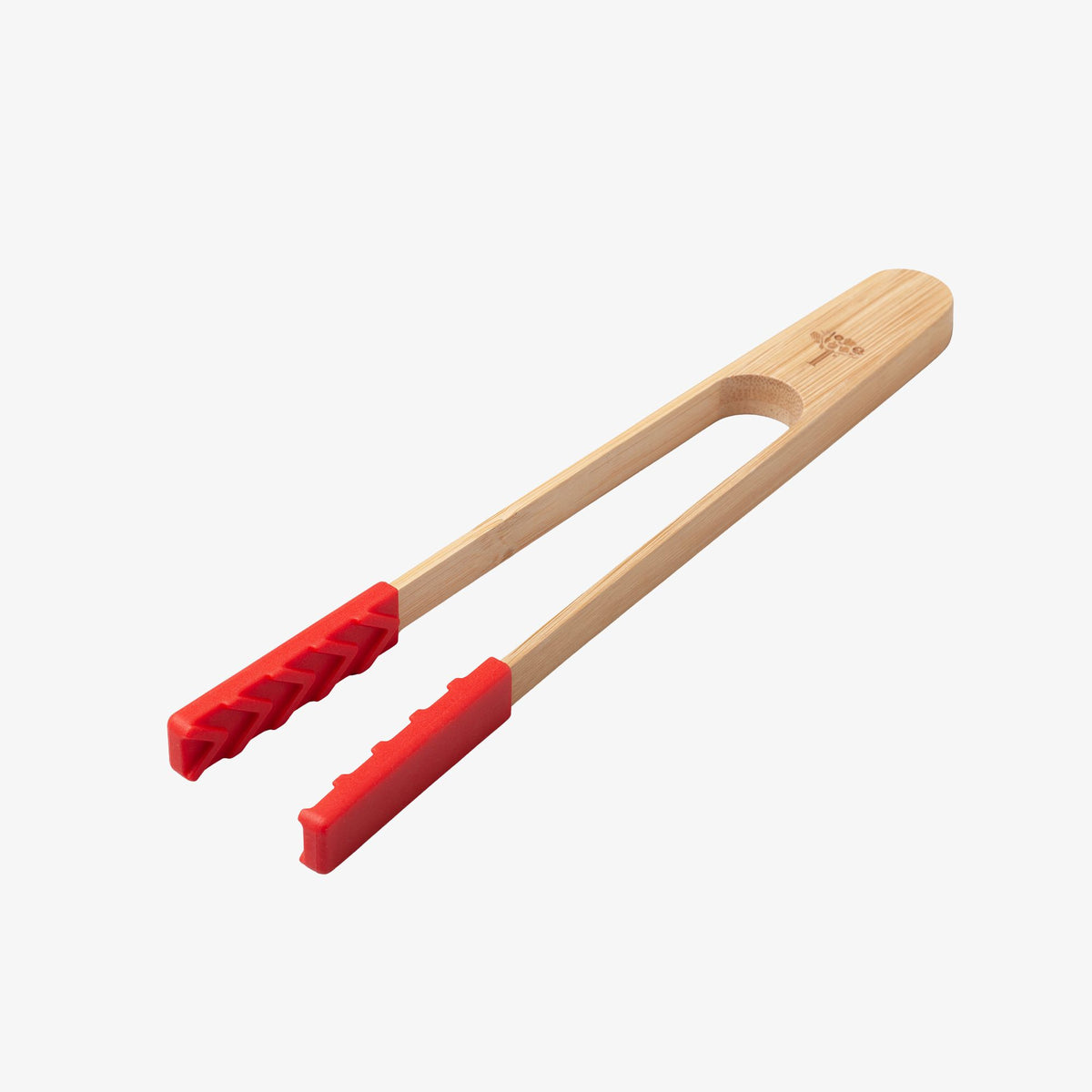 Bamboo Cooking Tongs with Silicone Tips, 25cm