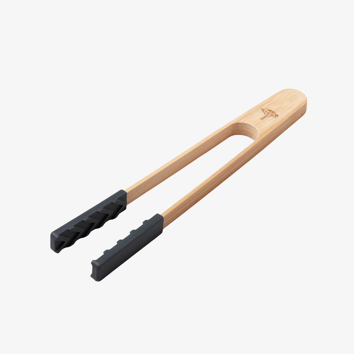 Bamboo Cooking Tongs with Silicone Tips, 25cm