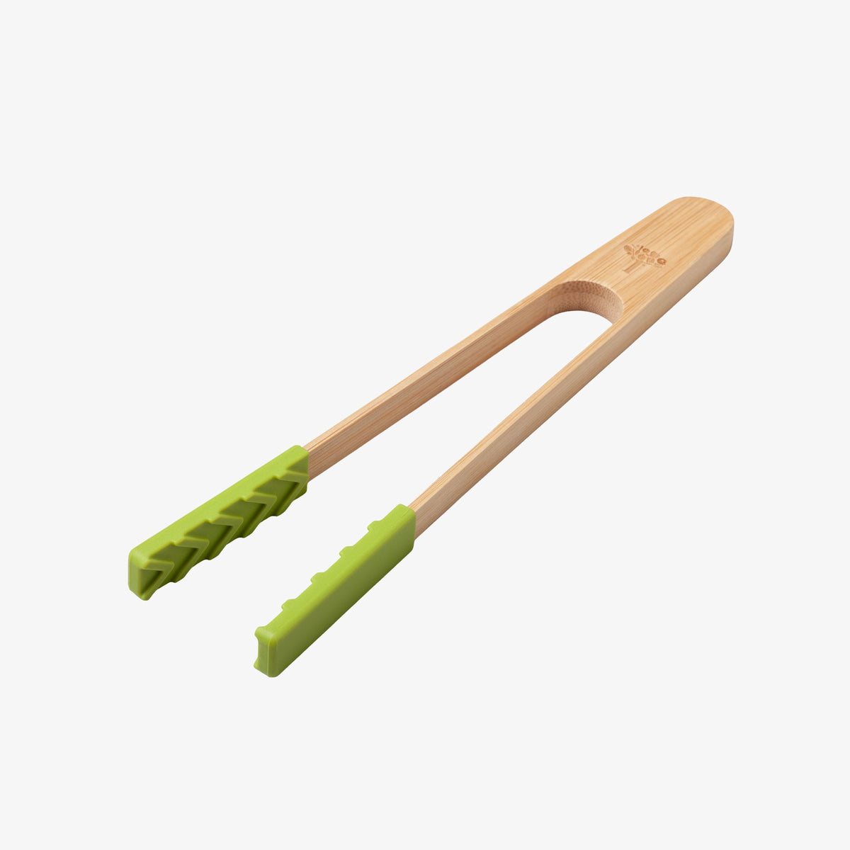 Bamboo Cooking Tongs with Silicone Tips, 25cm