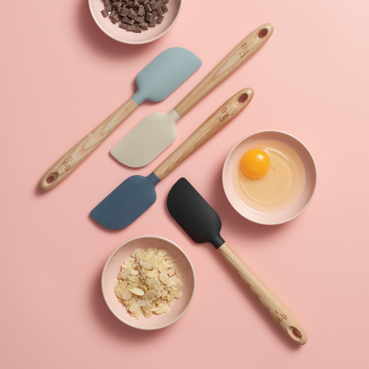 Ash Wood Handled Spatula, 26cm
