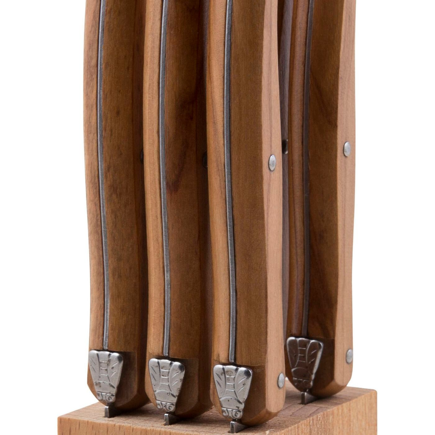 6 Piece Steak Knife Set in Wooden Block