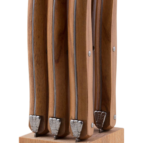 6 Piece Steak Knife Set in Wooden Block