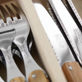 12 Piece Steak Knife & Fork Set in Wooden Presentation Tray