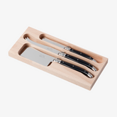 Cheese Knife, Cleaver & Butter Knife Set in a Tray