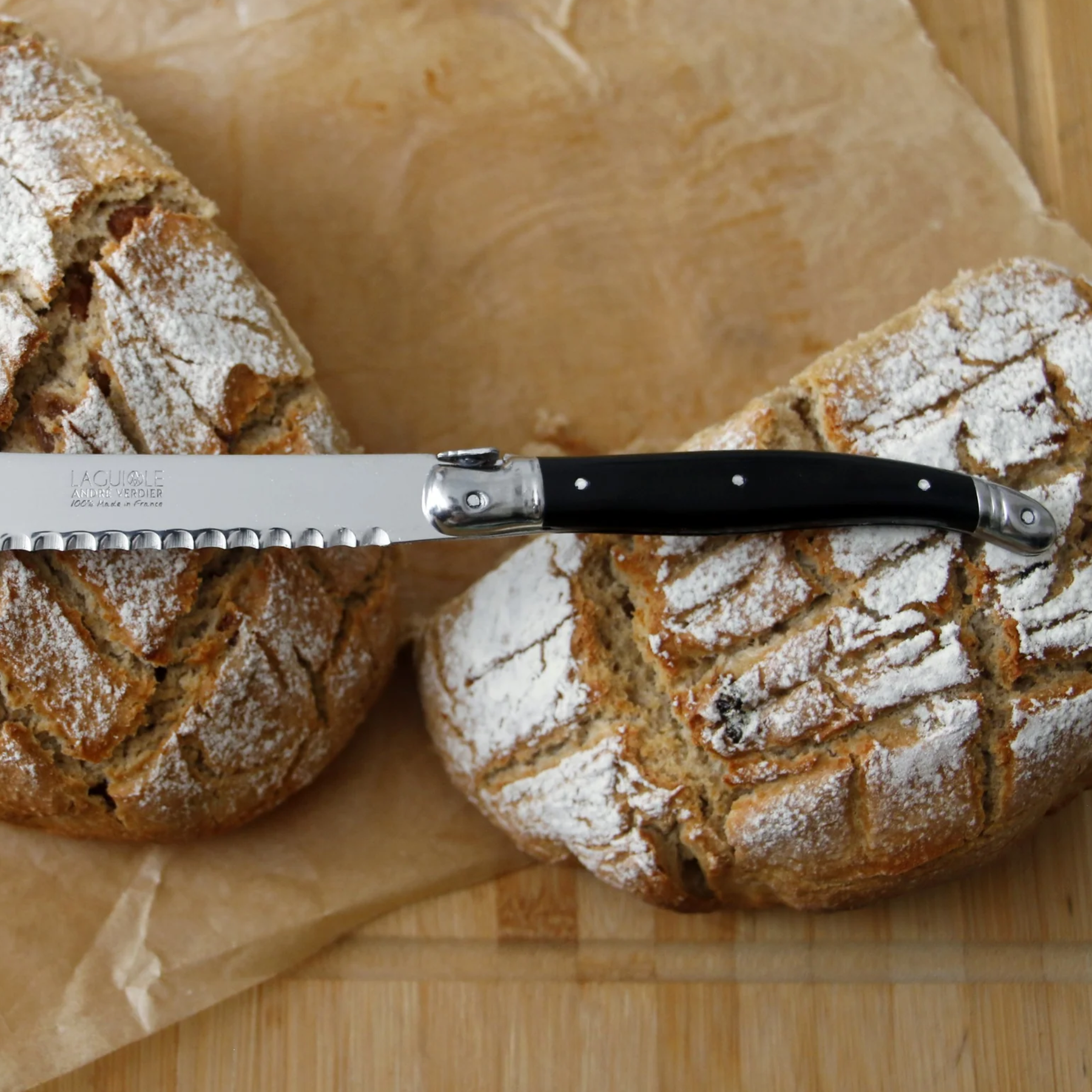 Bread Knife in a Tray