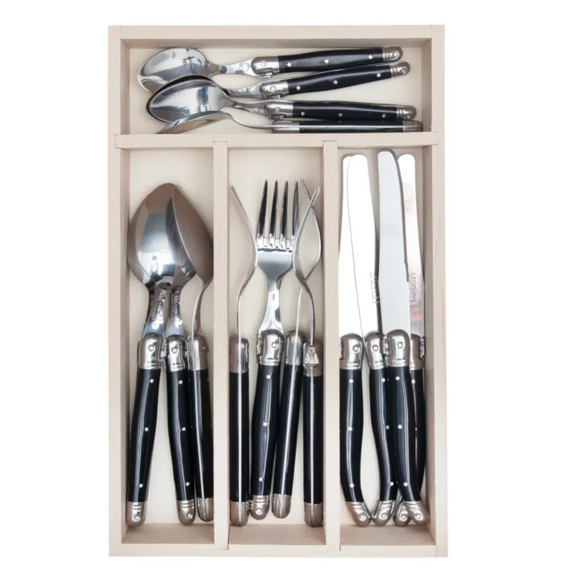 16 Piece Cutlery Set in Wooden Presentation Tray
