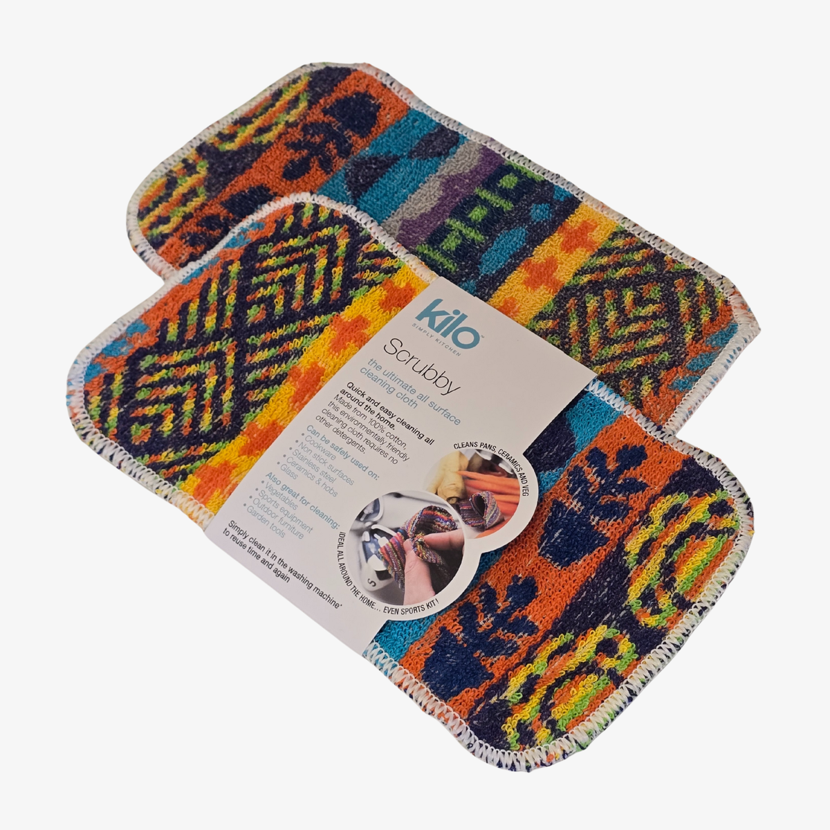 Jumbo Eco Scrubby Cleaning Cloth Set of 2