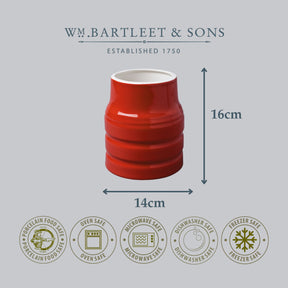 Porcelain Churn Style Utensil Pot