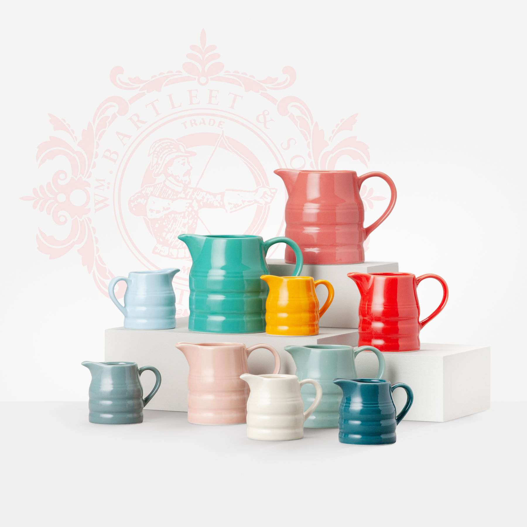 Coloured Glaze Churn Jug, 0.5 Pint