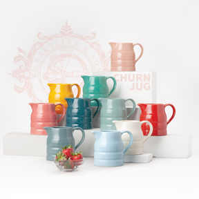 Coloured Glaze Churn Jug, 1 Pint