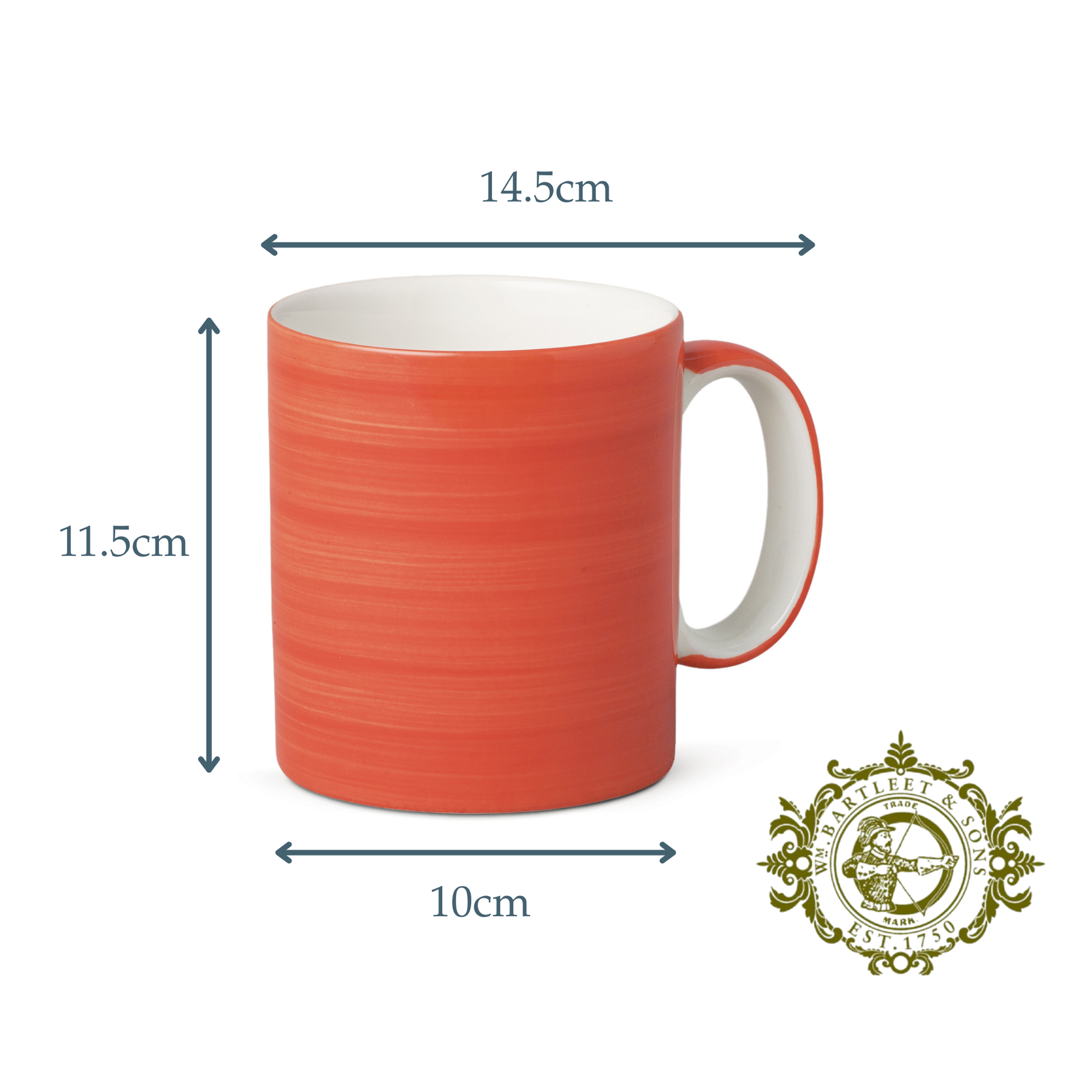 Hand Decorated , Large 1 Pint Mug, Solid