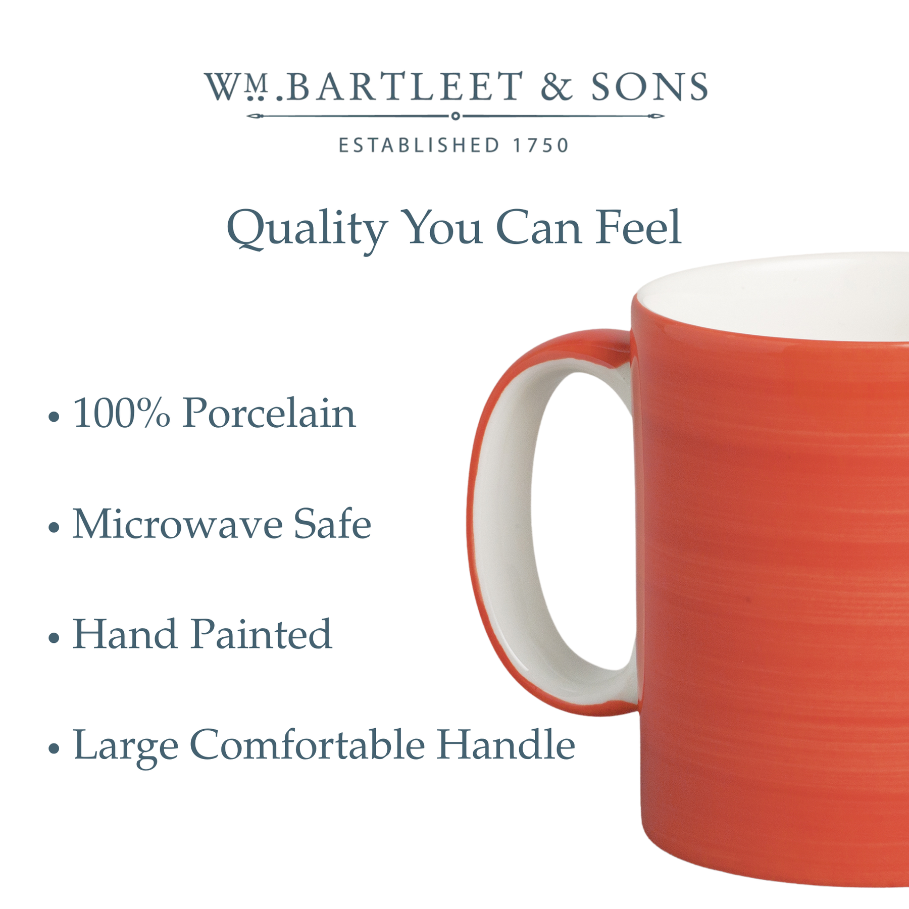 Hand Decorated , Large 1 Pint Mug, Solid