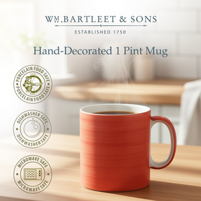 Hand Decorated , Large 1 Pint Mug, Solid