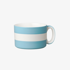 Hand Decorated, Wide & Low Mug, Stripe