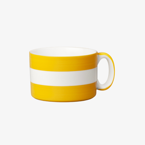 Hand Decorated, Wide & Low Mug, Stripe