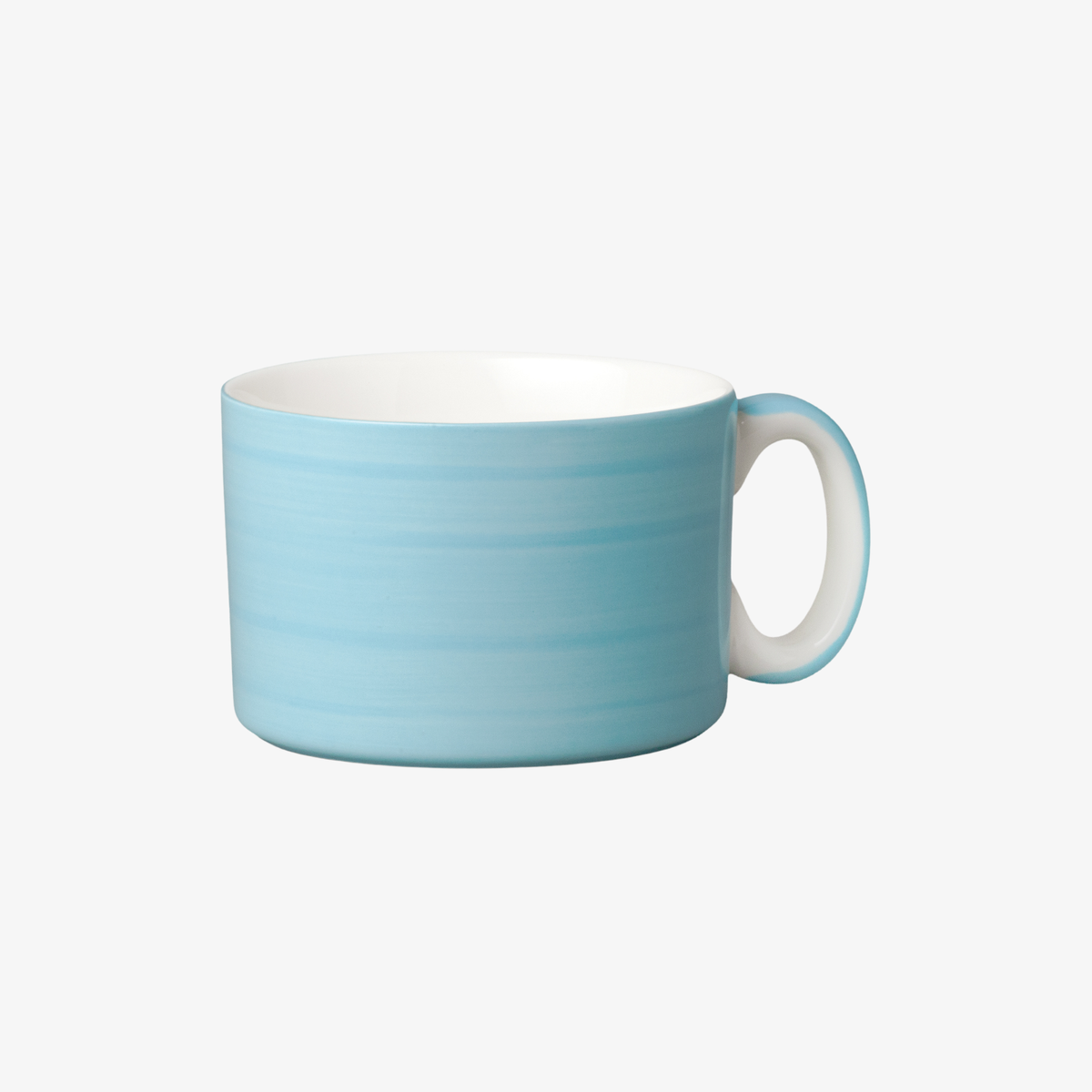 Hand Decorated, Wide & Low Mug, Solid