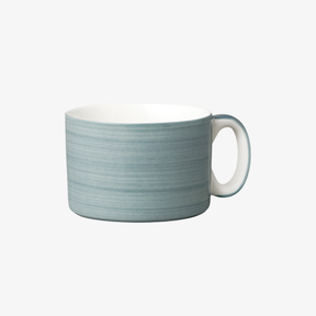 Hand Decorated, Wide & Low Mug, Solid