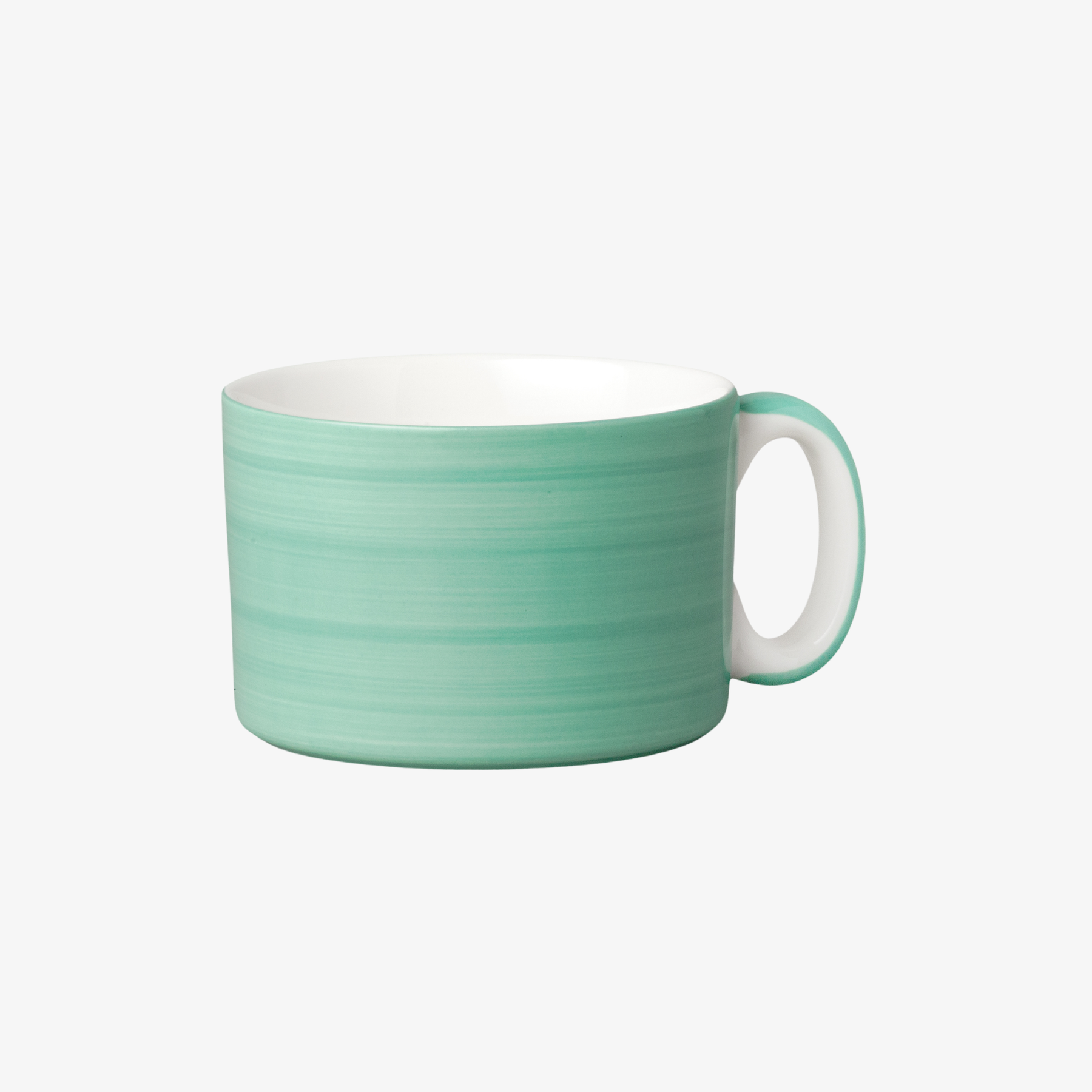Hand Decorated, Wide & Low Mug, Solid
