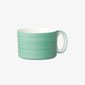 Hand Decorated, Wide & Low Mug, Solid