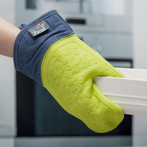 Steam Stop™ Silicone Single Oven Glove, Demin