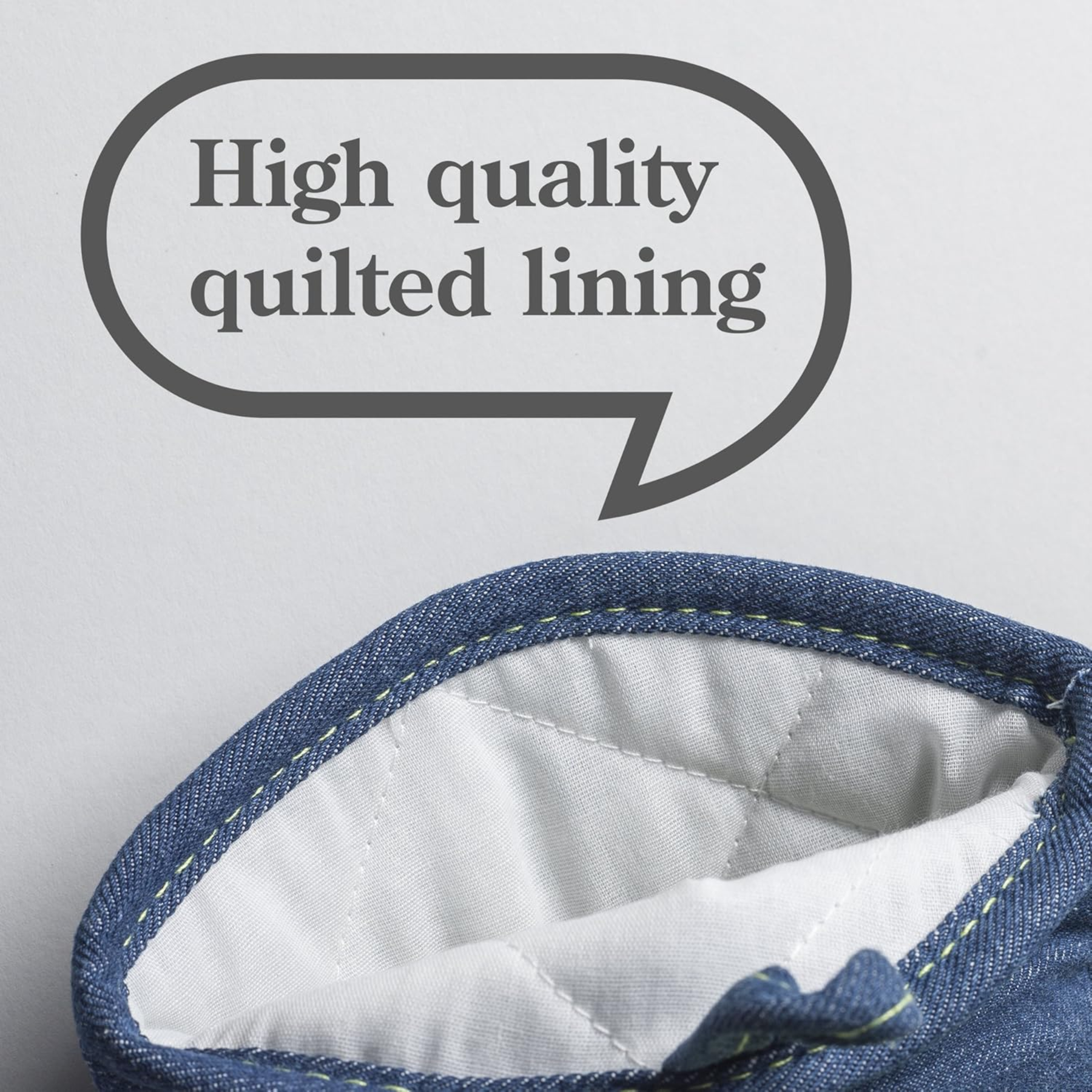 Steam Stop™ Silicone Single Oven Glove, Demin