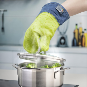 Steam Stop™ Silicone Single Oven Glove, Demin