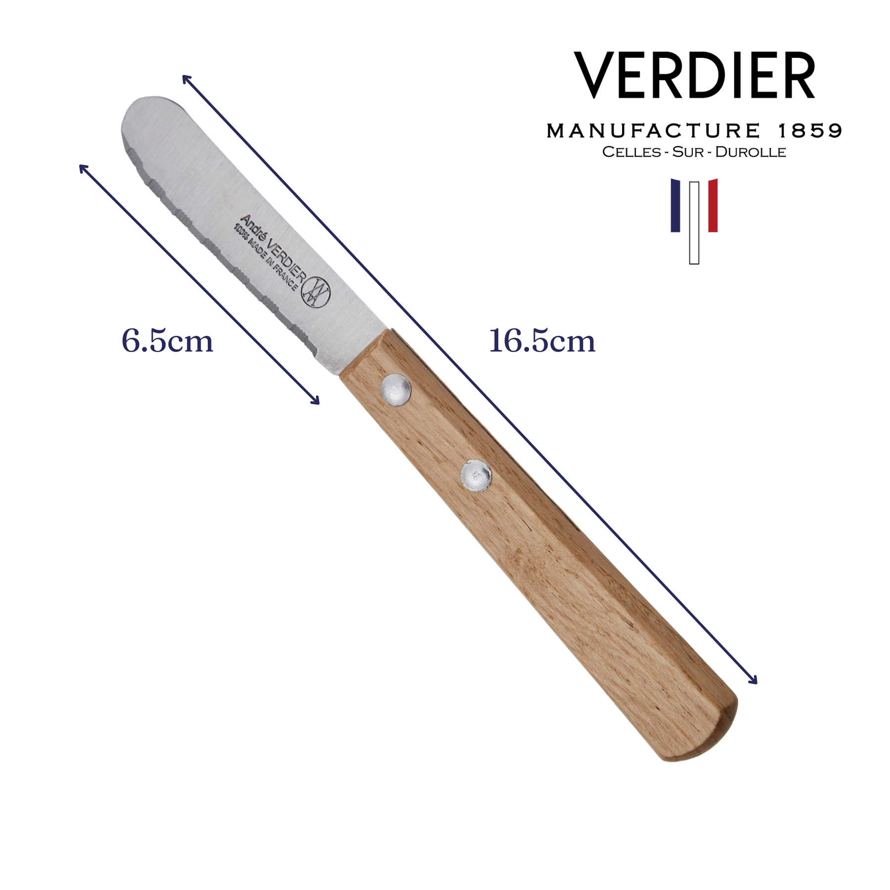 Prepa Culi Butter Knife Spreader with Varnished Oak Handle