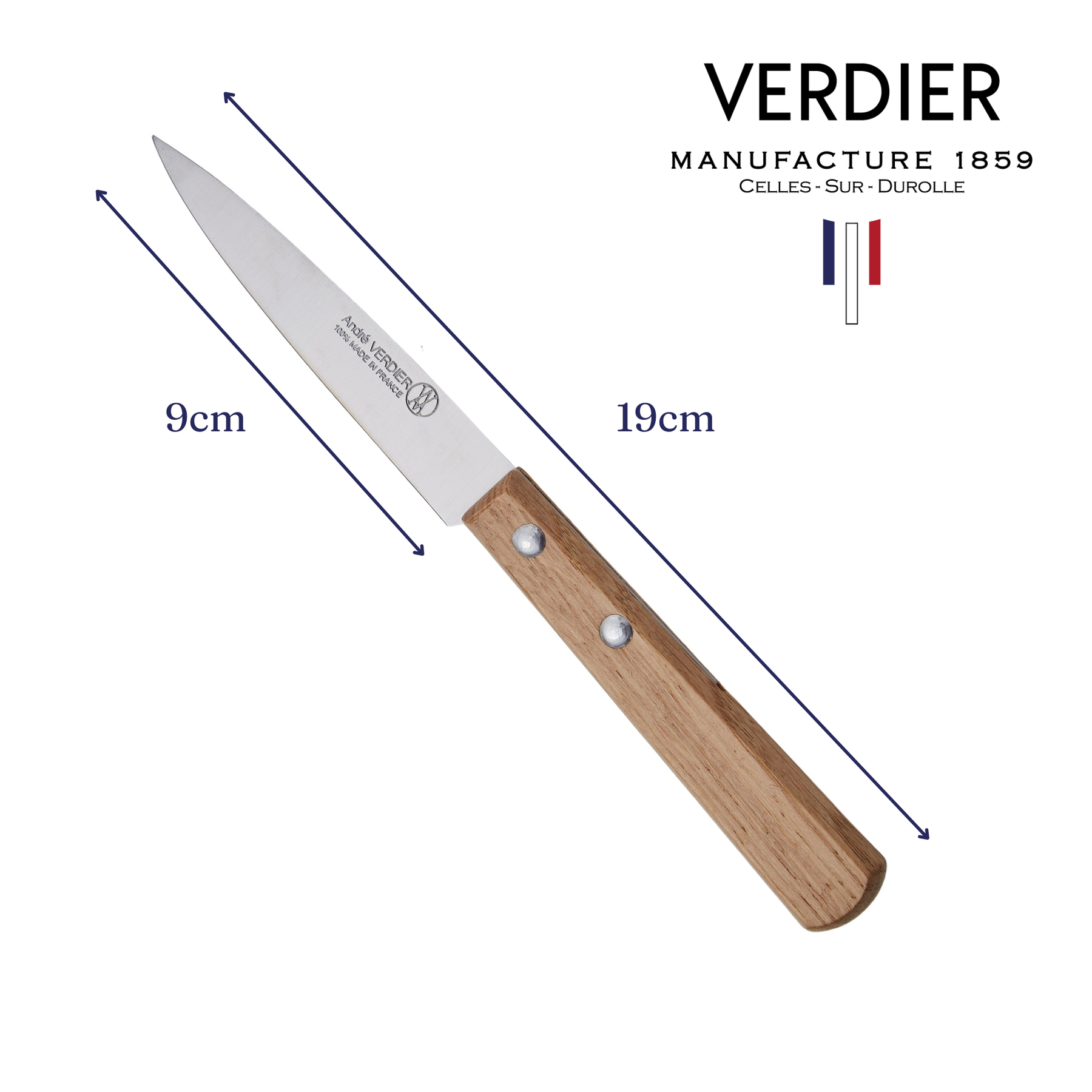 Prepa Culi Pairing Knife with Varnished Oak Handle