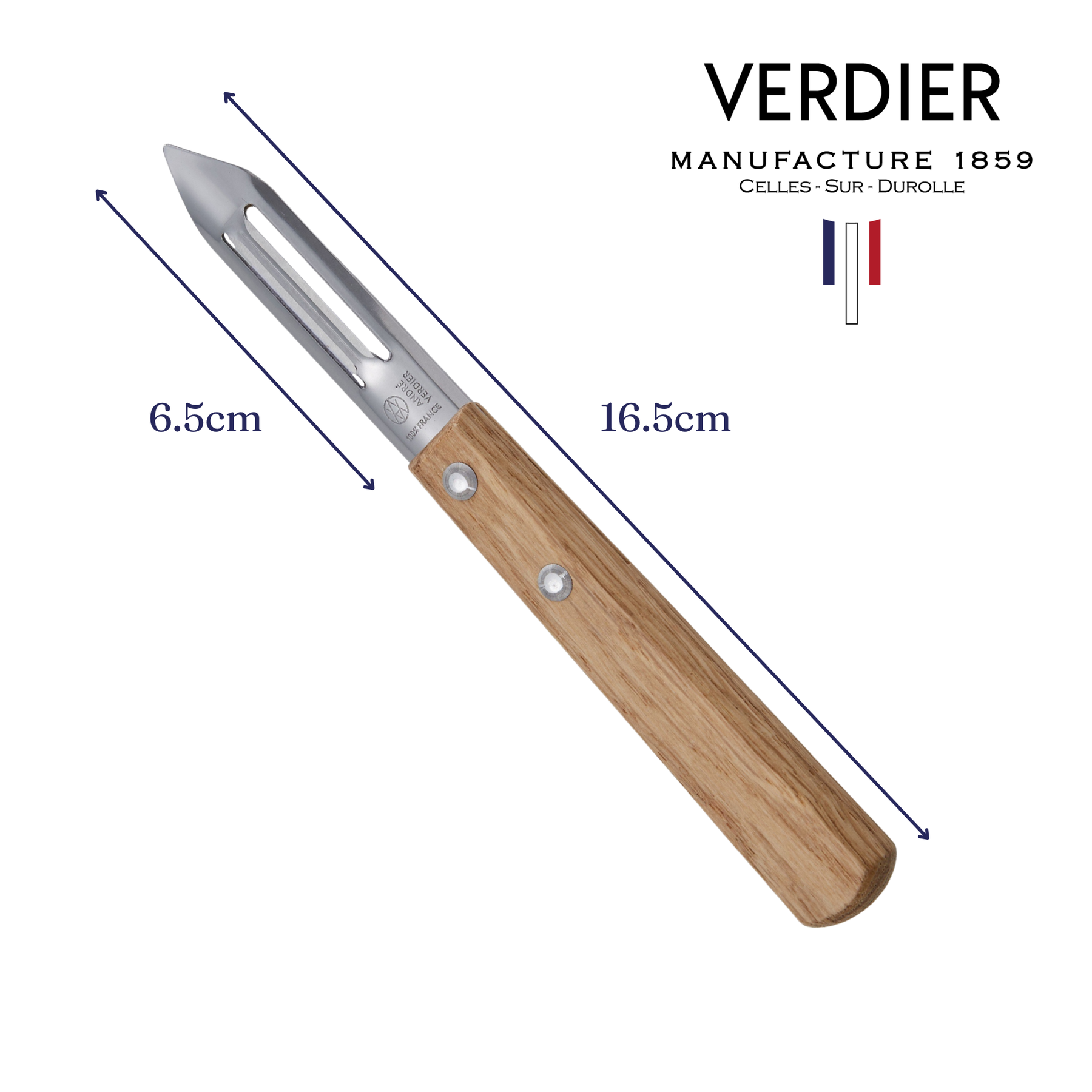Prepa Culi Vegetable Peeler with Varnished Oak Handle