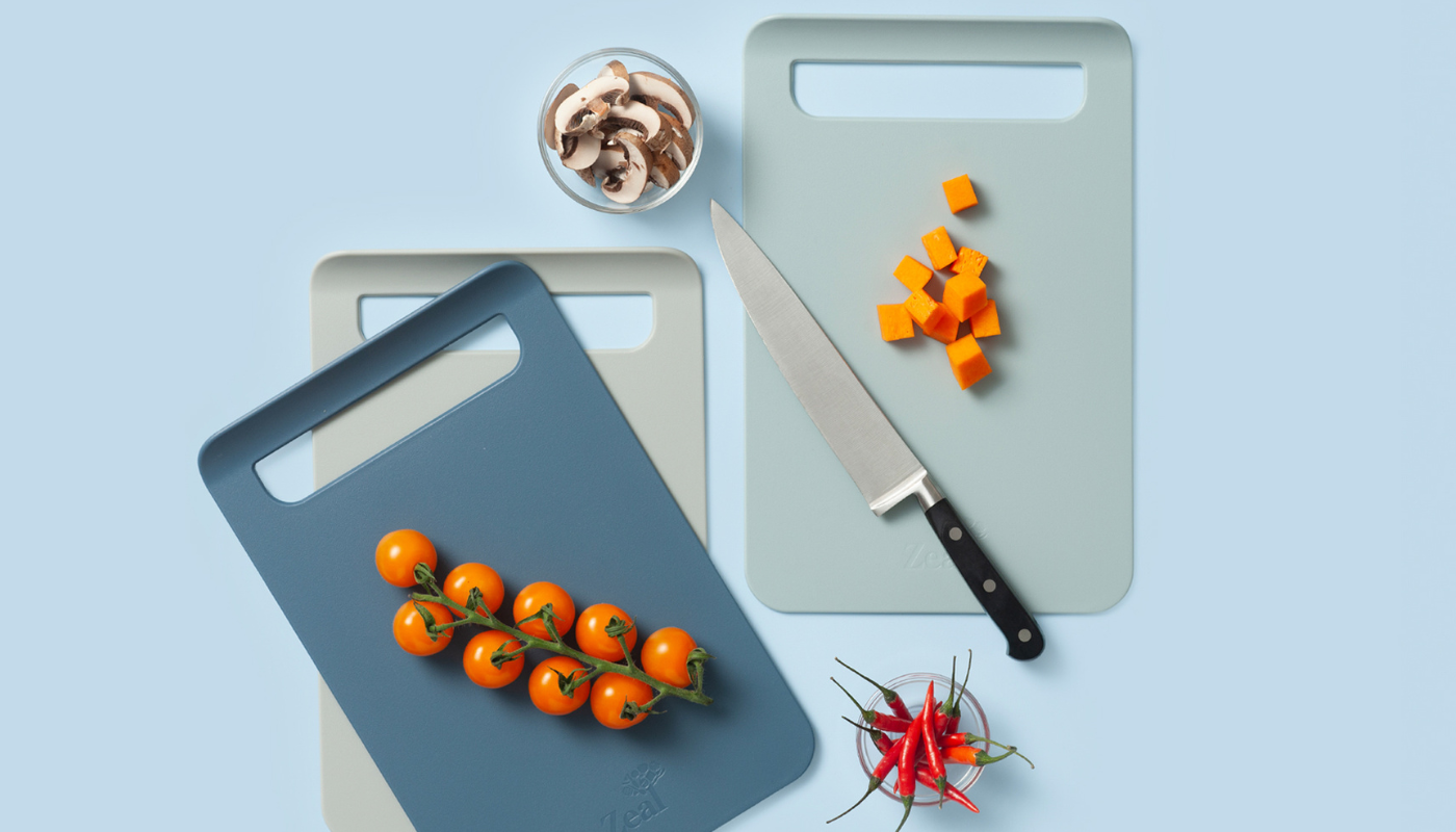 zeal Slim Straight to Pan™ Chopping Board, Large