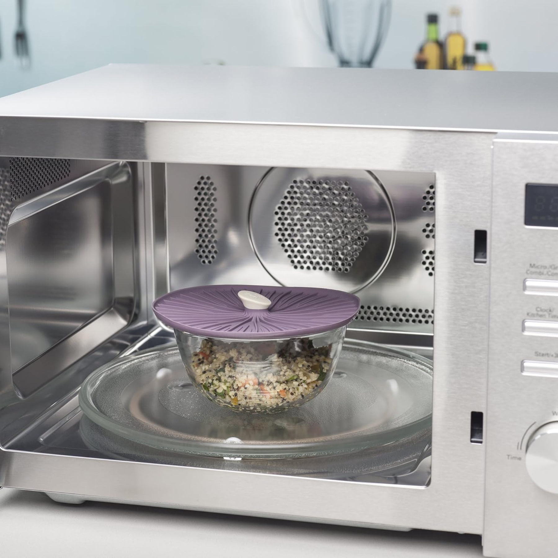 Natures Self Sealing Mushroom Design Silicone Lid, 15cm