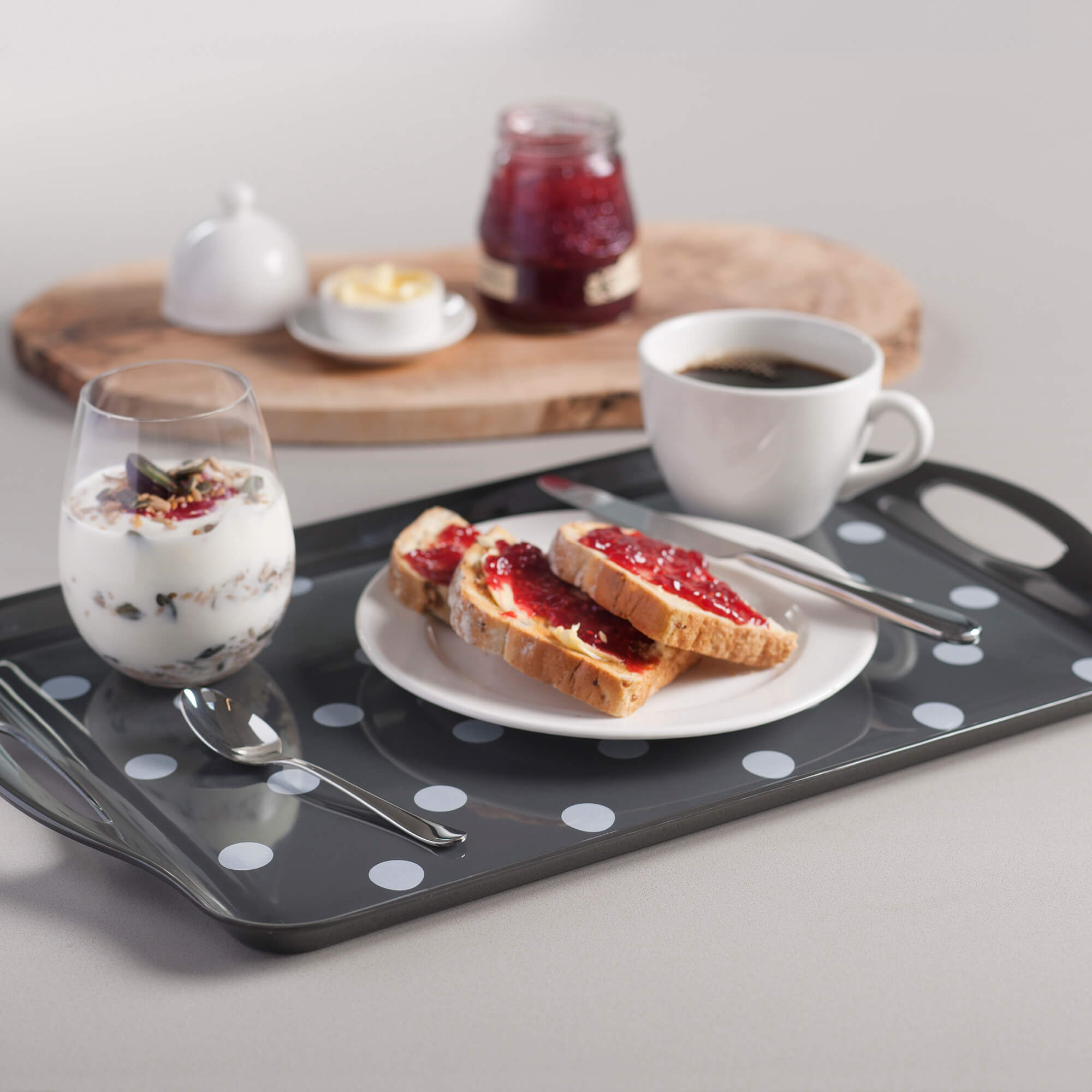Melamine Dotty Tray, Large