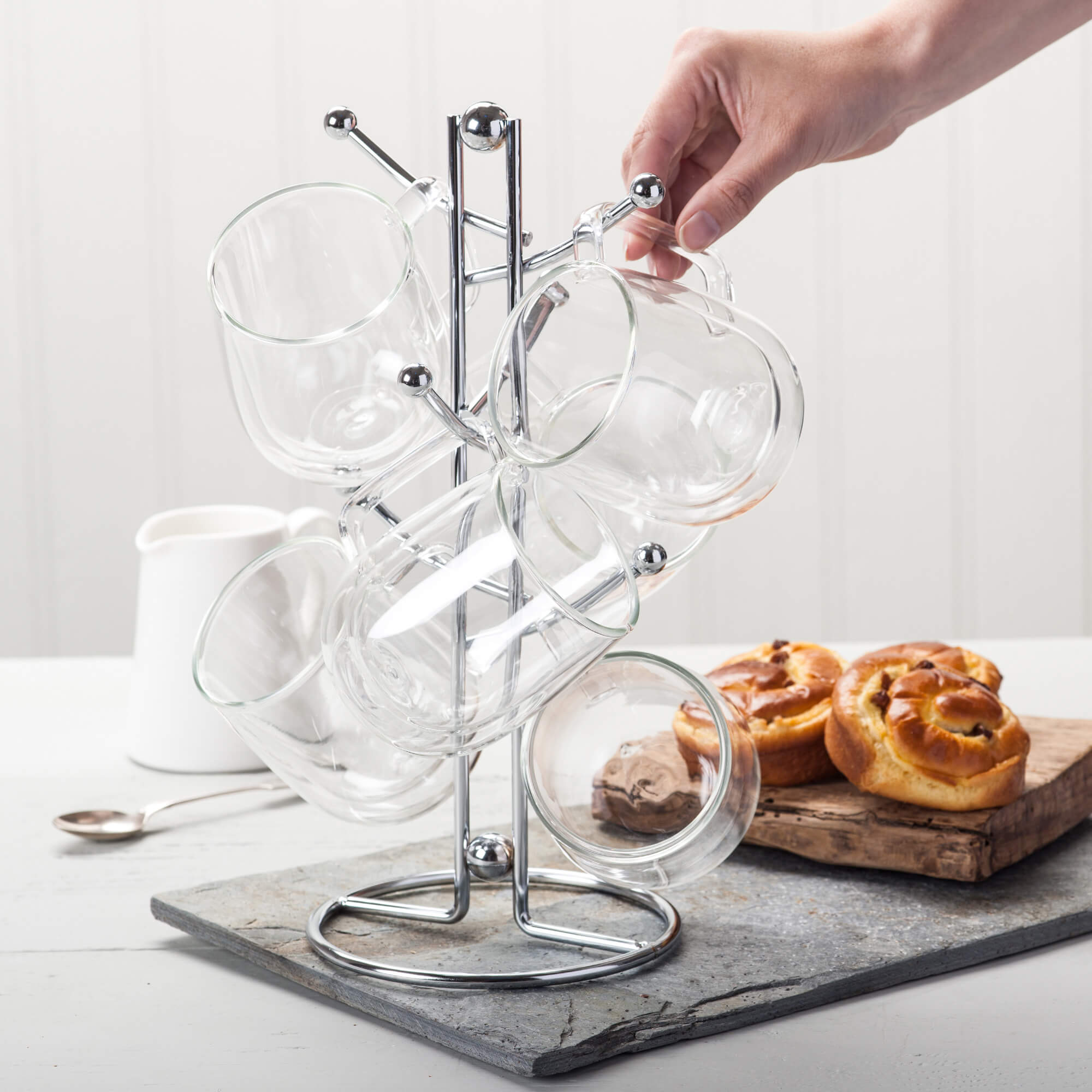 Mug Tree Stand, Chrome