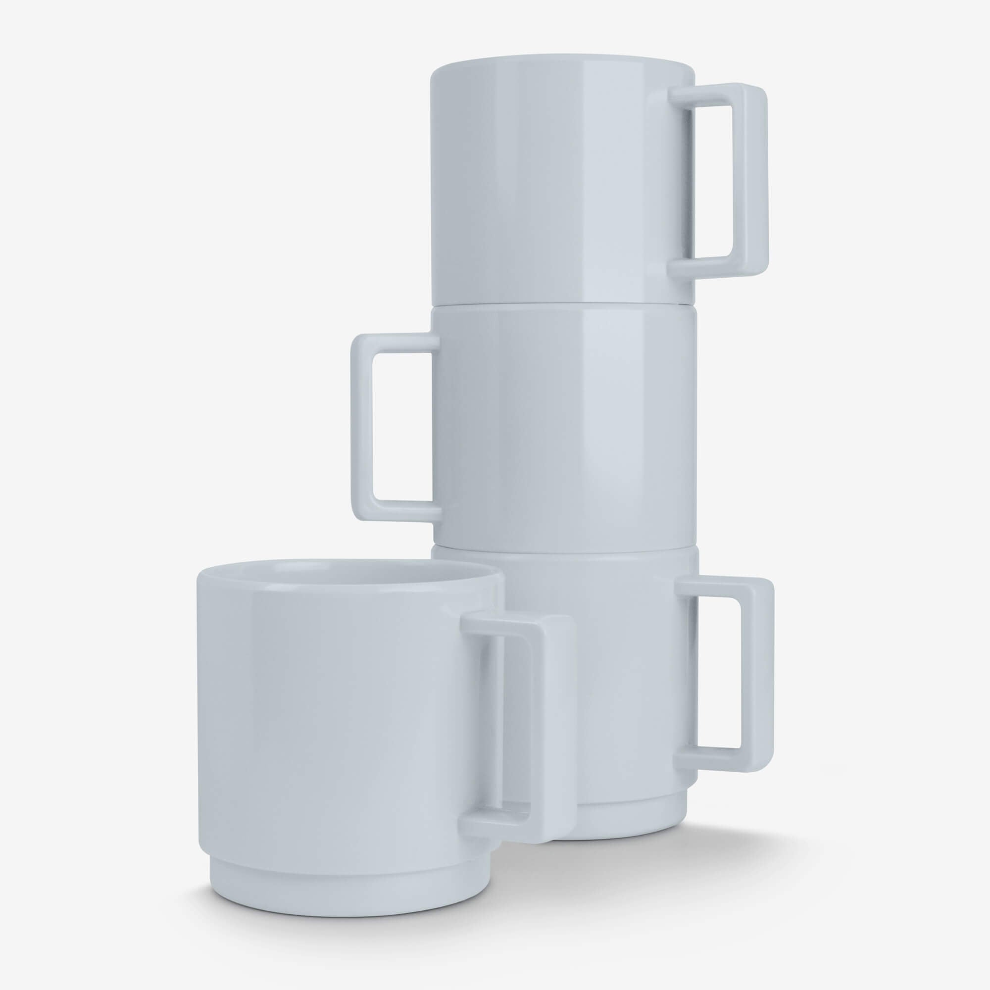 Melamine Stacking Mugs, Set of 4, 250ml