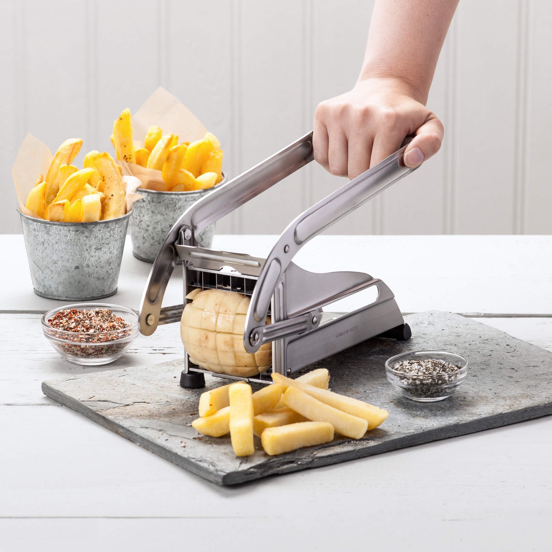 Potato Chipper with 2 Stainless Steel Blades